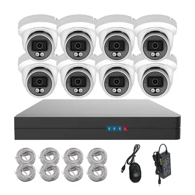 4K POE surveillance camera with 8-channel NVR, bullet and dome - 7