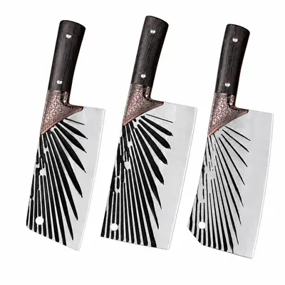 Forged kitchen knife set stainless steel