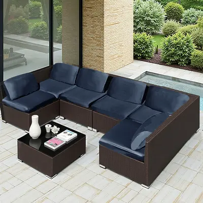 Cross-border New TPU Coated Waterproof Milky Silk Sofa Seat Cushion Cover Full Wrapping Elastic Outdoor Combination Sofa Cover Slipcover - 7