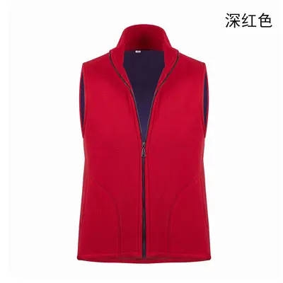 Thickened Fleece-Lined Vest, Plus Size, Warm Workwear - 9