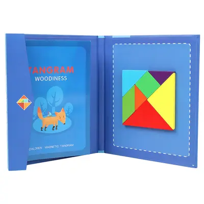 Manyetik Tangram Yapboz Çok Yönlü Bilişsel Blok Eğitici Oyuncak - 6