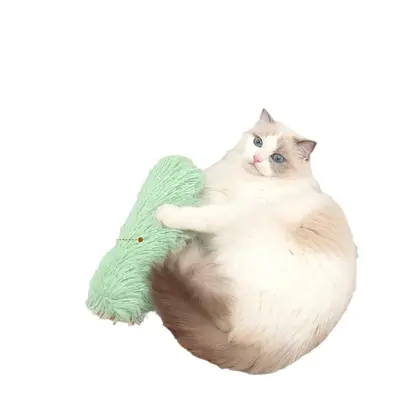 Plush Cat Toy with Catnip, Interactive Sleeping Pillow - 6