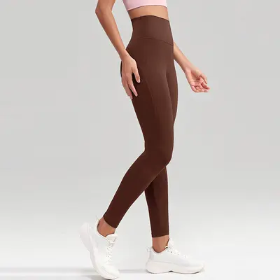 Nahtlose Yogahose, High Waist, Po-Lifting, Bauchkontrolle - 7