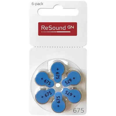 Resound Original Knopfzelle A13/A312/A675/A10 für Hörgeräte