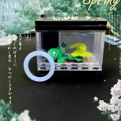 天然桃花酿素圈戒指小红书爆款ins金丝玉甜美手环简约闺蜜款圆环 - 11
