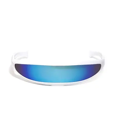 X-Men Style Sunglasses, Laser Pattern, Mercury Lens, One-Piece Frame - 6