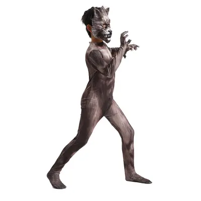 Men's Fur Suit 3D Mask Stage Performance Costume Animal Cosplay Costume Halloween Costume Men's Stage Performance