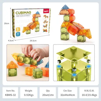 Girls' Building Blocks Toy for Ages 2-6 - 7