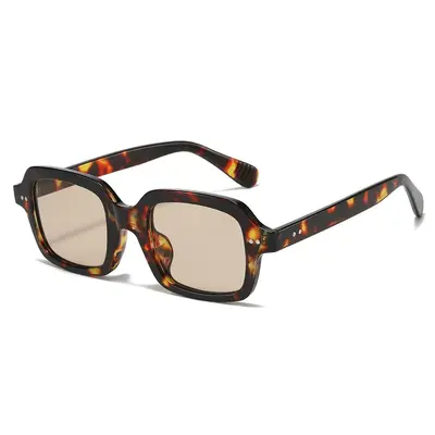 Square Rivet Sunglasses for Women, Outdoor UV Protection - 4