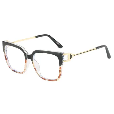 TR90 Square Blue Light Blocking Glasses Frame for Prescription Lenses - 9
