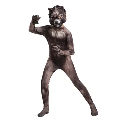 Werewolf Suit with 3D Mask, Animal Cosplay Costume for Halloween - 7