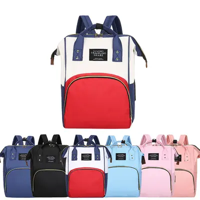 Mommy Diaper Bag Large Capacity Waterproof Oxford Cloth Backpack - 2