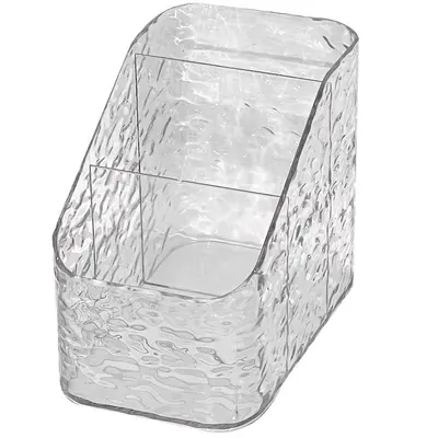 Transparent cosmetics storage box, multi-compartment, large capacity - 7