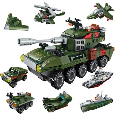 Boxed Small Particle Building Blocks, Car Assembly Set for Kids - 11