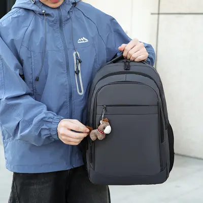Travel Backpack for Men Large Capacity Durable School Bag Junior High School High School Backpack Student Backpack Shoulder Backpack Men's Style - 12