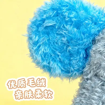 PETSVILLE Paisiwei Dizzy Rabbit Fox Dog Toy Crinkle Paper Plush Squeaky Chew Toy for Puppies Dogs Funny Sound - 4