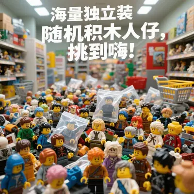 LEGO-Compatible Minifigure Building Blocks City Police Military Figures