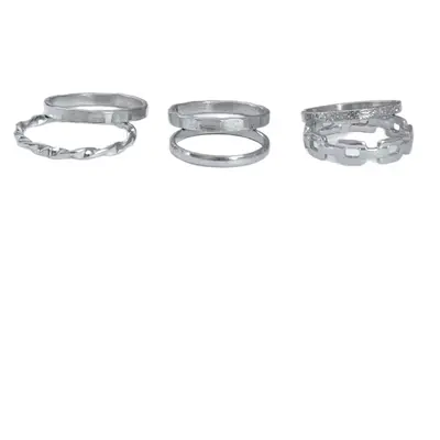 Chain Starry Sky Ring Set, 6-Piece - 6