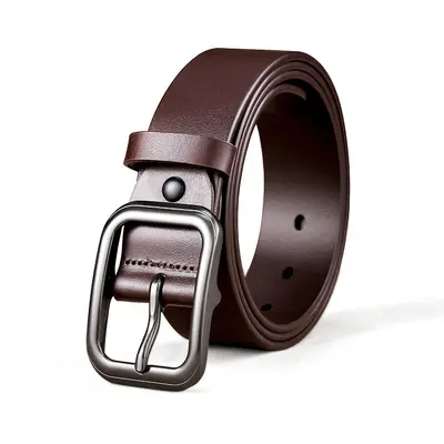 Men's New Style Top Grain Cowhide Belt with Japanese Buckle Genuine Leather High-end Business Versatile Casual Trendy Waistband