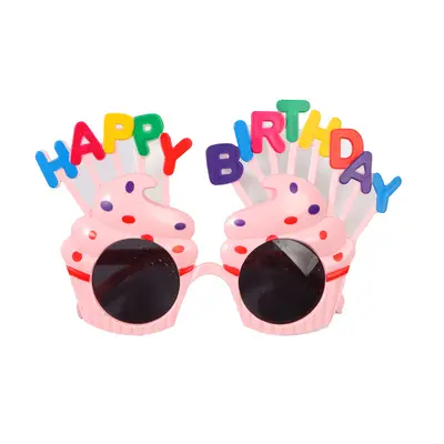 Colorful Letter Cake Shape Birthday Party Glasses - 7