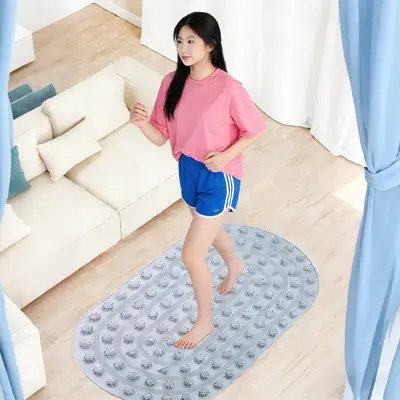 Acupressure yoga mat with foot massage pad, thickened, non-slip