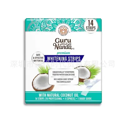 Coconut Oil Mint Teeth Whitening Strips, 14 Pieces - 6