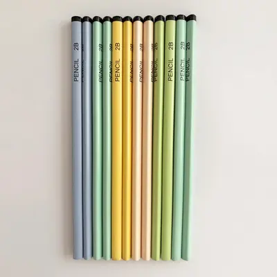 Heimu Pencil, Thick Lead, Triangular Barrel, Laser Engraved, HB - 8