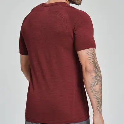 Nahtloses atmungsaktives Sport-Fitness-T-Shirt für Herren, Yoga und Outdoor, 1196