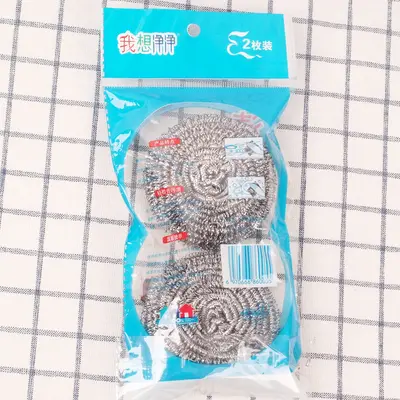 Çelik yün temizleme topu paslanmaz çelik tencere fırçası mutfak temizliği ev tipi bulaşık yıkama üreticisi ihracat büyük boy tüy dökmeyen - 9