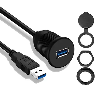 Su geçirmez USB panel kablosu, araç gösterge paneli için - 13