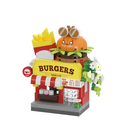 DIY Straßenszenen-Kleinladen Bausteinset für Kinder - 6