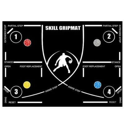 Basketball Footwork Training Mat, Diatomite, Soundproof and Anti-Slip