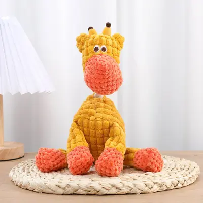 Plush Squeaky Dog Toy, Chew-Resistant Puppy Teething Toy - 9