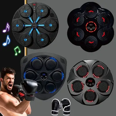 Müzikli boks makinesi akıllı ev yetişkin fitness elektronik duvar hedefi çocuk müzikli boks makinesi reaksiyon antrenman ekipmanı