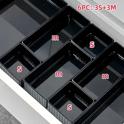 Akrilik makyöz masası kozmetik saklama kutusu çekmece bölücüsü - 13