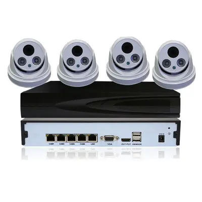 4-Kanal POE Sicherheitssystem-Set 2 Megapixel