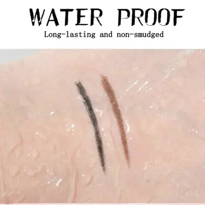 MKNK Waterproof Wood-Cased 2-in-1 Eyeliner and Eyebrow Pencil