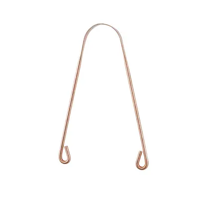 Pure Copper Tongue Scraper, U-Shaped, for Bad Breath, Adult Oral Care - 7