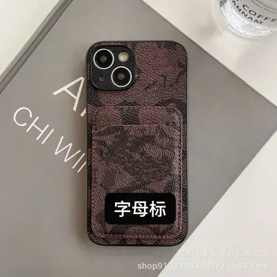 iPhone 17 Pro Max Handyhülle mit Kartenfach, Vollschutz, weicher Rand