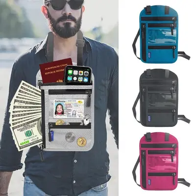 Multifunktionale Dokumententasche RFID-Schutz für Reisepass und Karten - 2