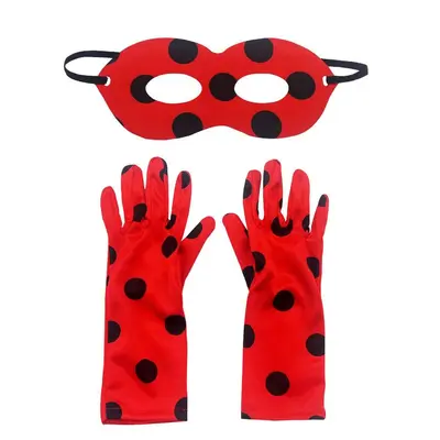 Seven-Spot Ladybug Accessory Set, Polka Dot Halloween Cosplay Costume Accessories