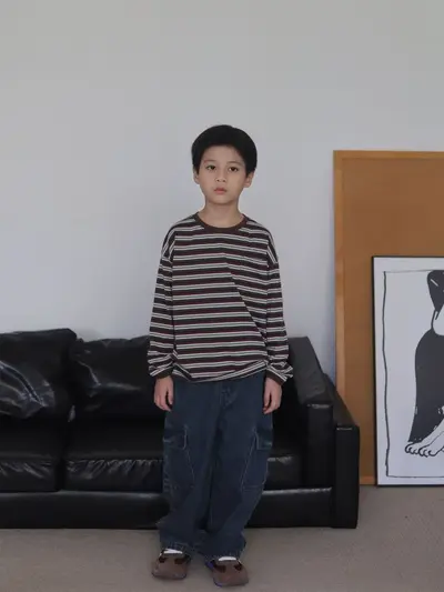 Erkek çocuk düz paça kot pantolon, yıkamalı vintage eskitilmiş, cepli