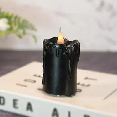 Battery-Powered Tear-Effect Candle Light for Spa and Meditation Decor - 9
