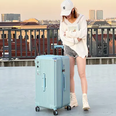 Large-capacity trolley bag, multi-functional suitcase, student luggage for boys and girls, shock-absorbing brake wheel password box - 12