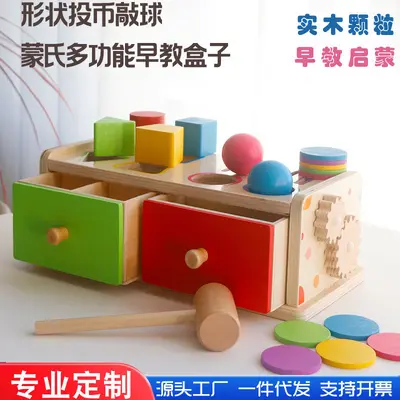 Montessori renk sınıflandırma bardakları, 2 yaş üstü tokmaklı masa seti