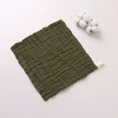 Six-Layer Gauze Square Towel 30x30 cm for Newborn Babies - 12