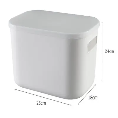 Schreibtisch-Aufbewahrungsbox, Wäschekorb, geschlossenes Design - 13