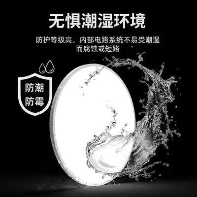 Ultra-Thin Round LED Ceiling Light, Three-Proof, for Balcony and Corridor