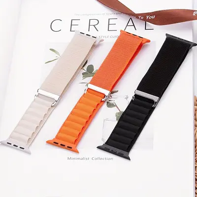 Nylon-Schlaufenarmband mit C-Verschluss für Apple Watch Serie 12/11