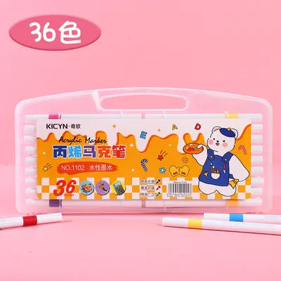 Acrylic quick-dry markers, waterproof pen set for ceramics and stone - 9